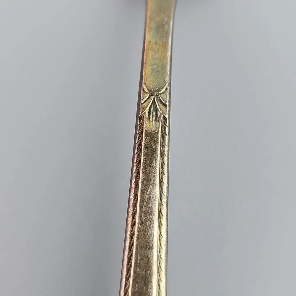 Vintage Holmes & Edwards Silver Plate Serving Fork 8.50 in Pierced Design